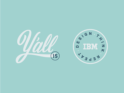 Designcamp, Y'all! akkurat badge design thinking ibm design logo script type wordmark