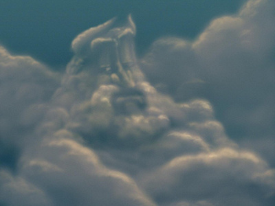 Zeus: Reigning over the sky, and all below it. ancient cloud clouds digital greek illustration myth painting zeus