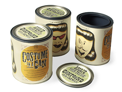 Costume in a Can Halloween Mailer promotion self