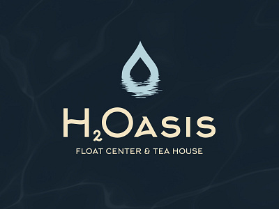 H2oasis Float Center & Tea House Logo Design