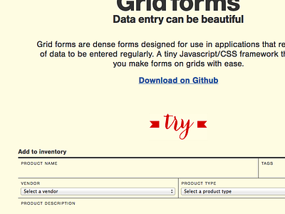 Gridforms - Data entry can be beautiful