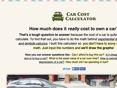 Car Cost Calculator