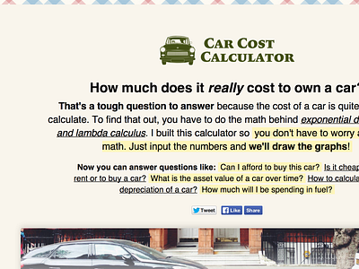 Car Cost Calculator 