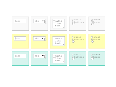 Experimenting with tiny field icons