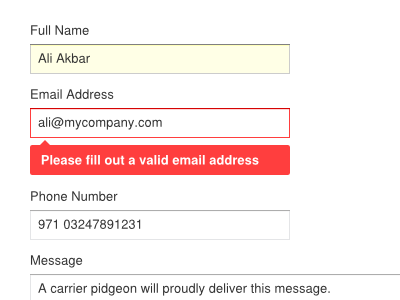 Form field States