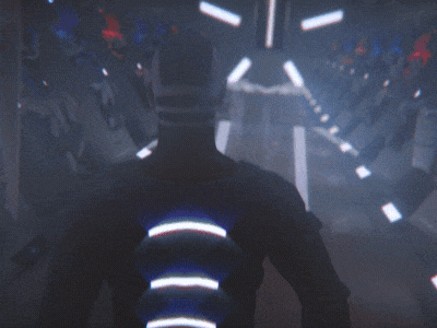 Sci Fi Hallway 3d after effects beeple character rigging cinema4d cinematic octane render robot sci fi