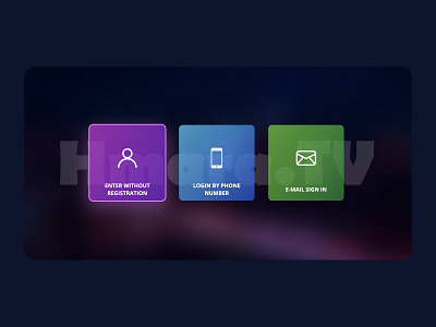 Portal Hmara TV app design interface minimalistic movies tv ux