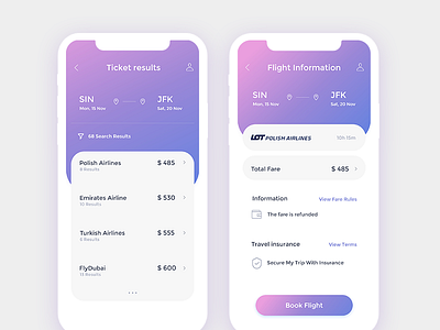 Travell App UI