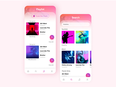 Music App UI