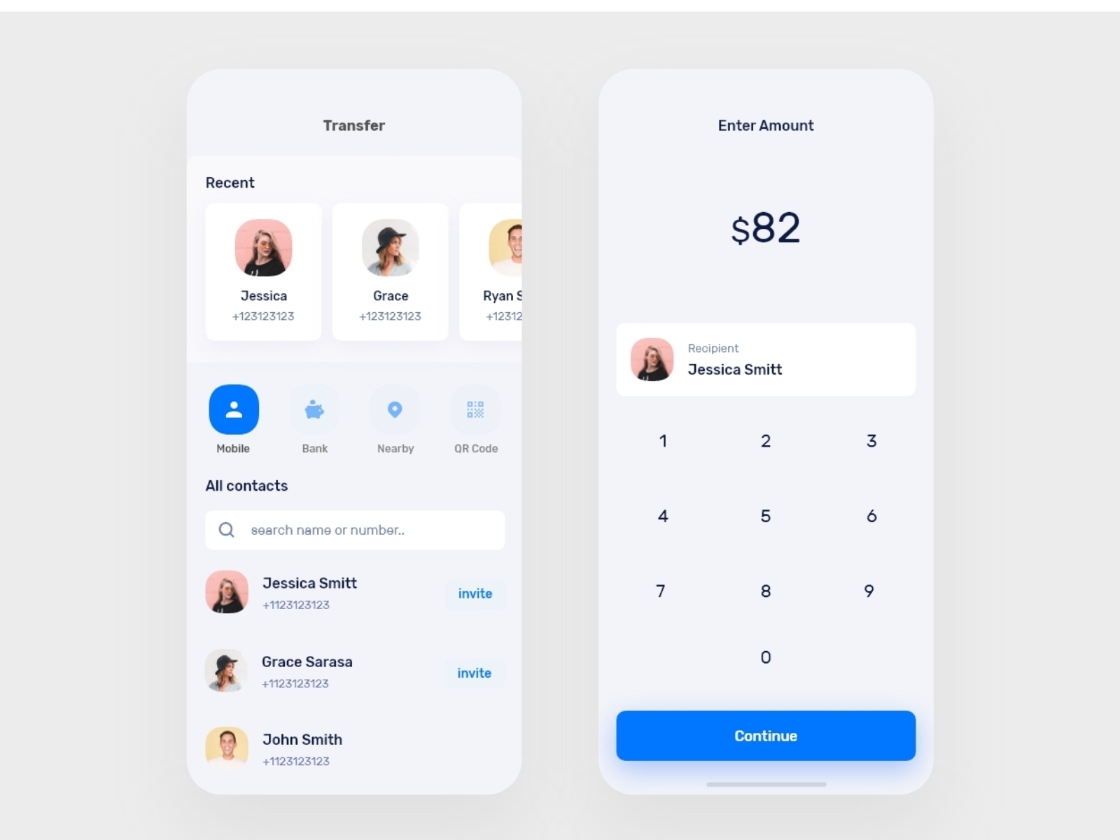 App enter amount finance by Tasha on Dribbble