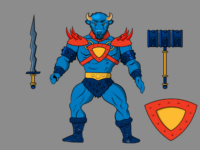 THUNDOR: Gods of Inbyae 5.5 80s basketball gods of inbyae he man illustration illustrator masters of the universe motu nba okc thunder sportsart thunder