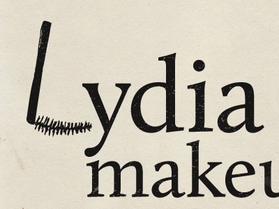 Lydia makeup artist logo makeup mascara
