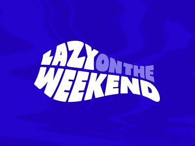 Lazy on the Weekend Logo Design art band branding design groovy logo music musician typography vector