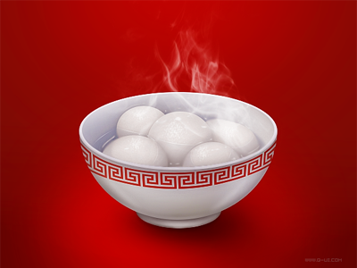 sweet dumplings ball china eat fastival food graphic icon illustration photo photoshop red rice tags ui