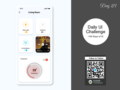 Day 21 Task: Design a home monitoring dashboard. #DailyUI app design figma home dashboard inspiration monitor ui
