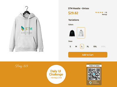 Day 33
Task: Design a customized product.

#DailyUI