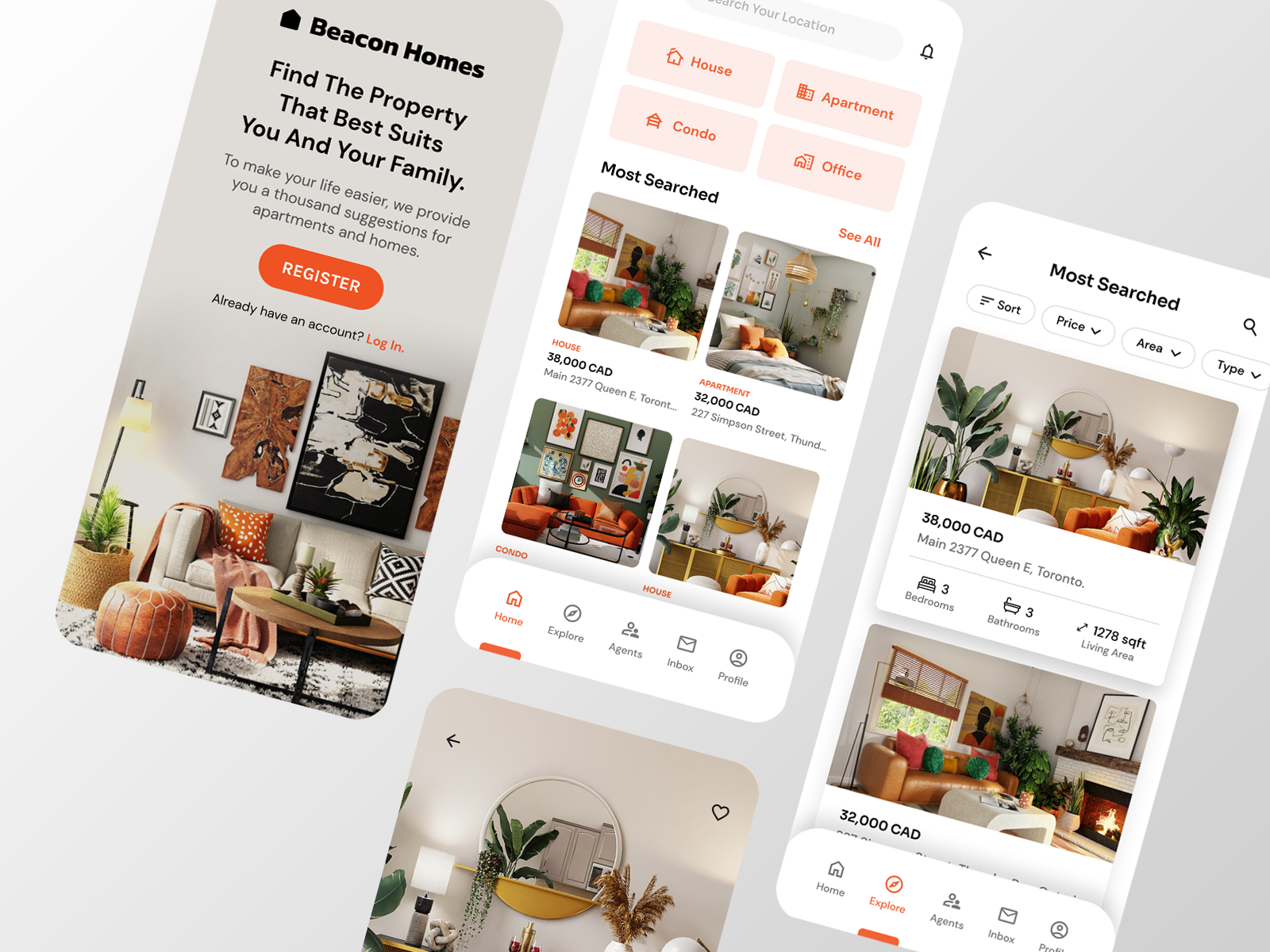Beacon Homes Real Estate Mobile App by Venushka Perampalam on Dribbble