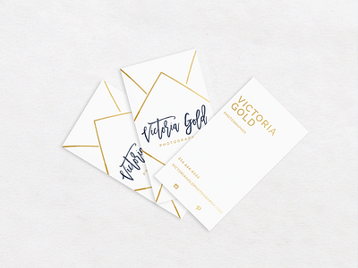 Victoria Gold | Business Cards business cards graphic design print design