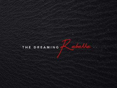 The Dreaming Rebelle | Logo Design hand drawn logo design script