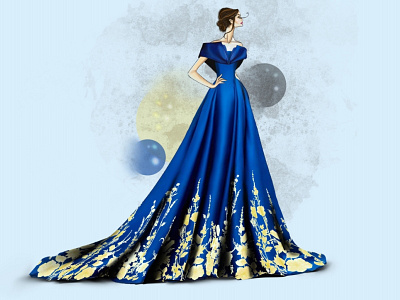 Gown design illustration
