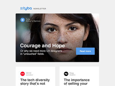 Tyba's start-up community community companies company email mail newsletter startups