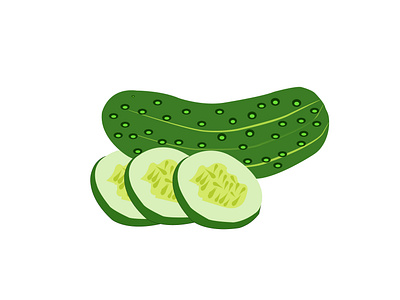 A Cucumber vector art work