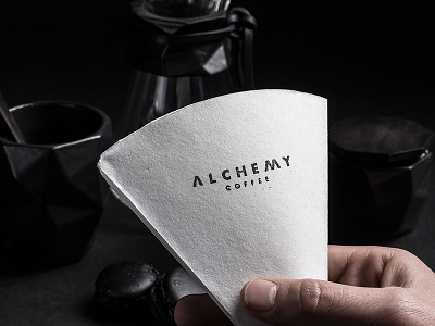 Alchemy Coffee Co coffee emboss embosser lifework logo monogram stamp