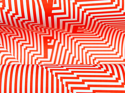 Neon Poster Series neon optical pattern silkscreen