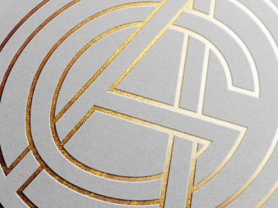 Amaury Guichon foil logo monogram stationery