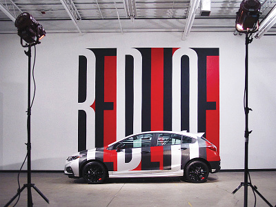Redline for Chevrolet chevrolet grafitti lettering mural painting typography