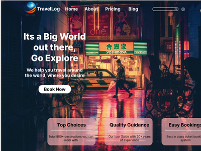 Travel Log Landing Page