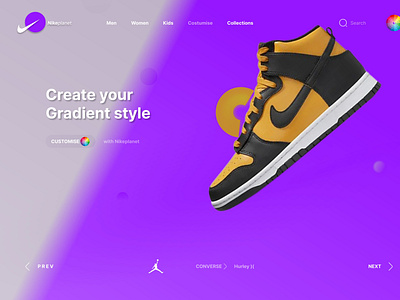 Nikeplanet's Website Landing Page idea