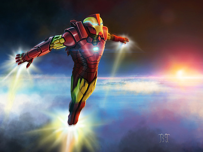 Iron Man comic art illustration iron man marvel