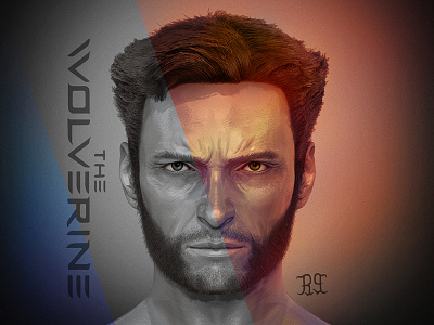 The Wolverine 3d portrait modeling hugh jackman portrait logan wolverine x man