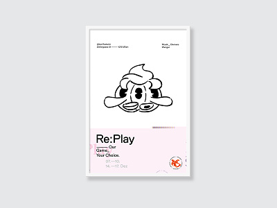 Poster for emmersive theatre play in Vienna "Re:Play" illustration poster theatre vienna visual wien