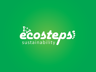 Ecosteps Logo brand branding eco eco friendly identity illustrator logo logo design logotype nursery logo ui vector