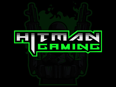 Hitman Gaming black brand branding clash of clans clash royale clean game gaming graphic design hitman illustration logo neon pubg typography vector youtube youtuber