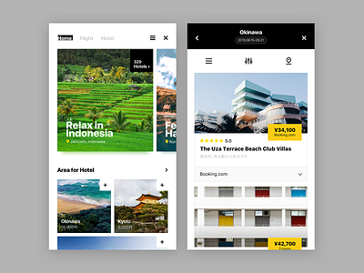 travel concept UI app design layout mobile ui