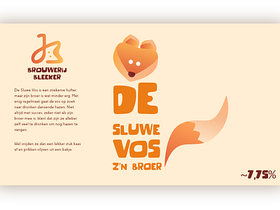 The Sly Fox Beerlabel affinity designer beerlabel dutch fox homebrew