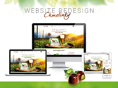 Redesign of website Chmelinky.cz