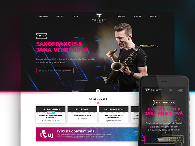 Trinity Club - Website club club night club party design graphic law legal music responsive trinity ux ui ux design web webdesign website