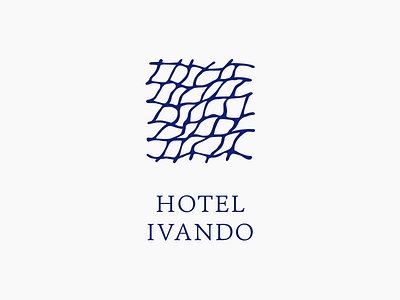 Hotel Ivando hotel logo mesh sea