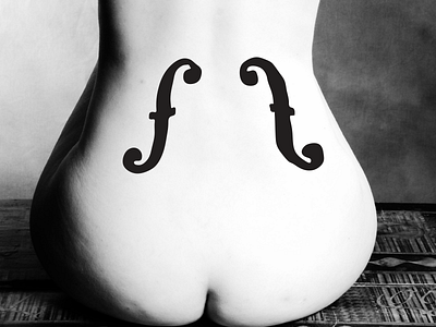 Ingre's violin art back body female ingre nude photography violin