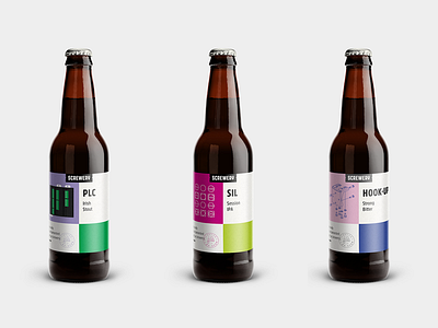 office brewery 2 beer label design