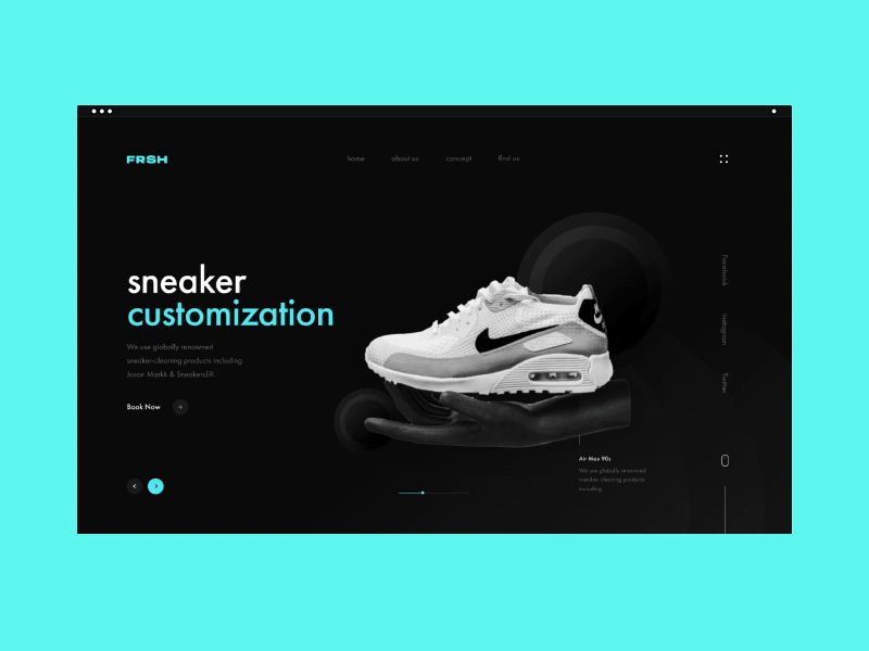 FRSH Concept - Website Animation - Landing Page