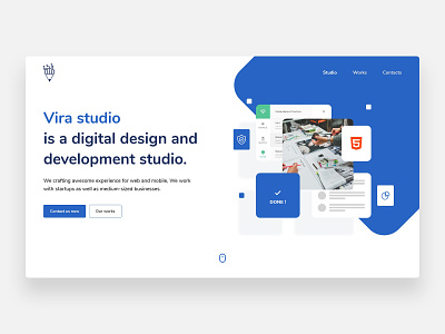Vira studio website - Concept