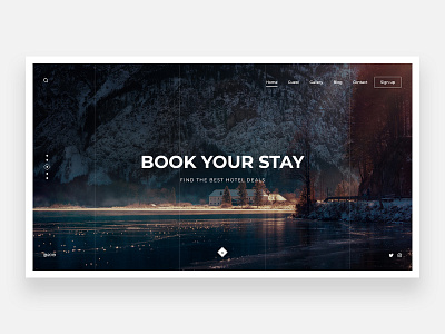 Tourism - Concept clean clean ui concept forest fresh homepage hotel jungle lake landing landing page minimal minimalist place places simple tourism ui view webdesign