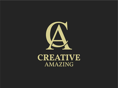 CA (Creative Amazing) Logo a c ca letter logo logo font