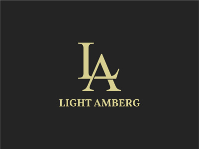 LA (Light Amberg) Logo la logo letter logo logo la