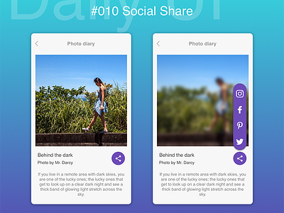 Daily UI #010 Social share